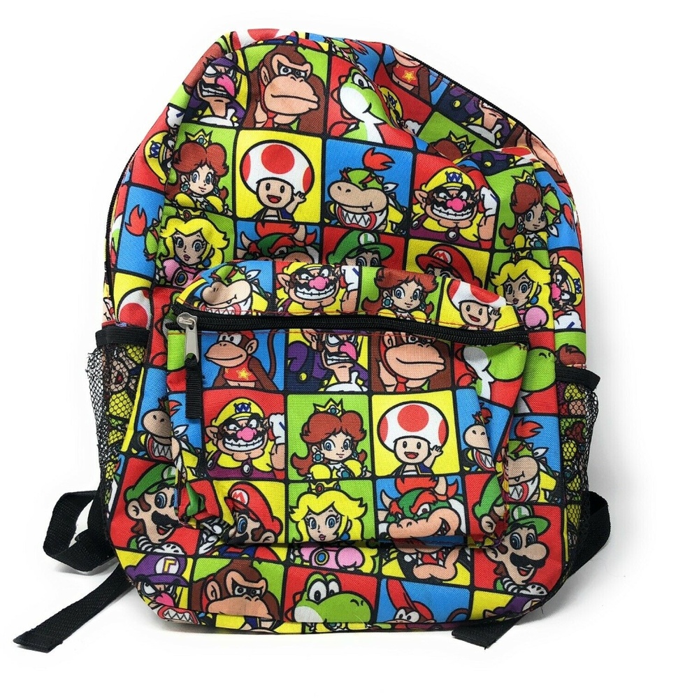 Nintendo Super Mario Bros. All Over Print 16" Back